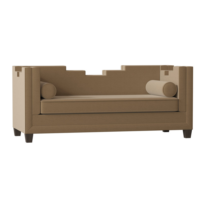 Bella Sofa, Grayfield Ash, Brown Mahogany