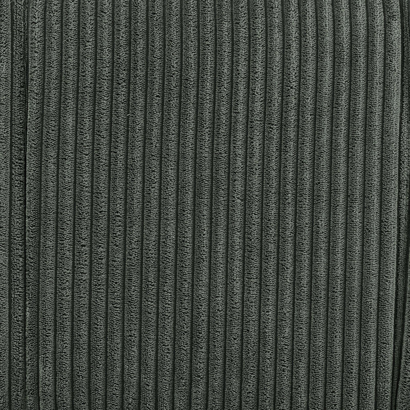 Corduroy U-Shaped Sectional, Dark Green Corduroy