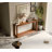 60" Rectangular Solid Wood Veneer Console Table-48087154