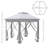 13 pi. L 13 pi. D Pavillon de jardin en acier