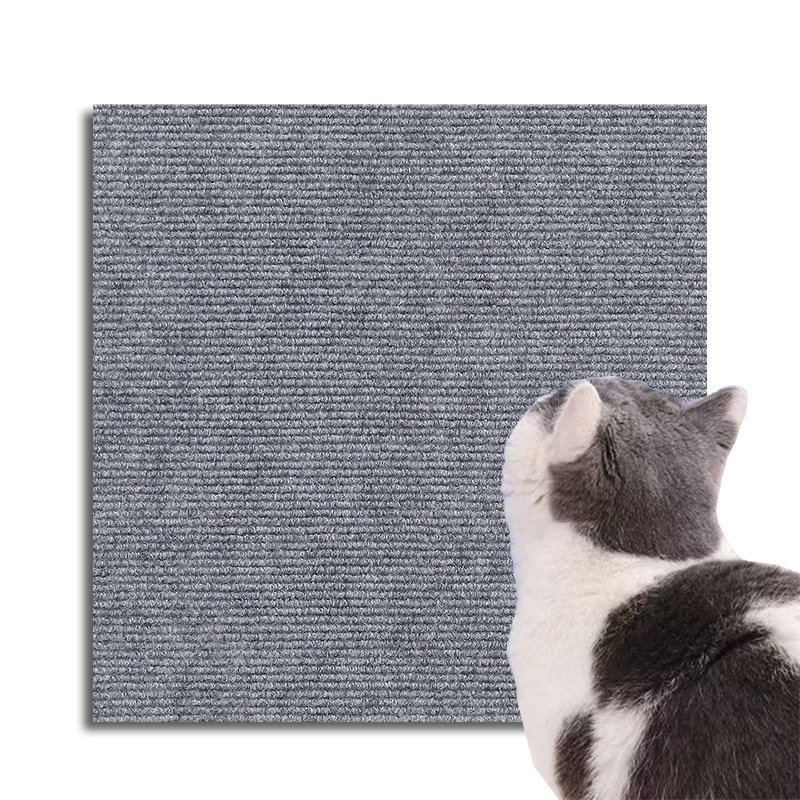 Grattoir pour chat auto-adhésif résistant à l'usure, Gris clair