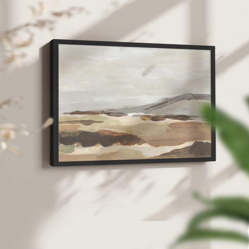 Dusky Mountain I - impression encadrée - réaménageable, H 16 po x l 20 po, Noir, noir, noir, noir