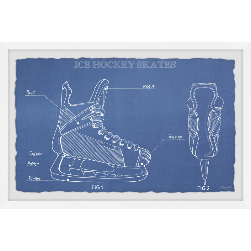 Sports Framed Art, 61cm H x 91cm W, Blue, White