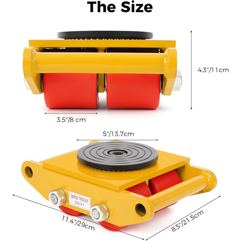 6T Rolling Machinery Skates