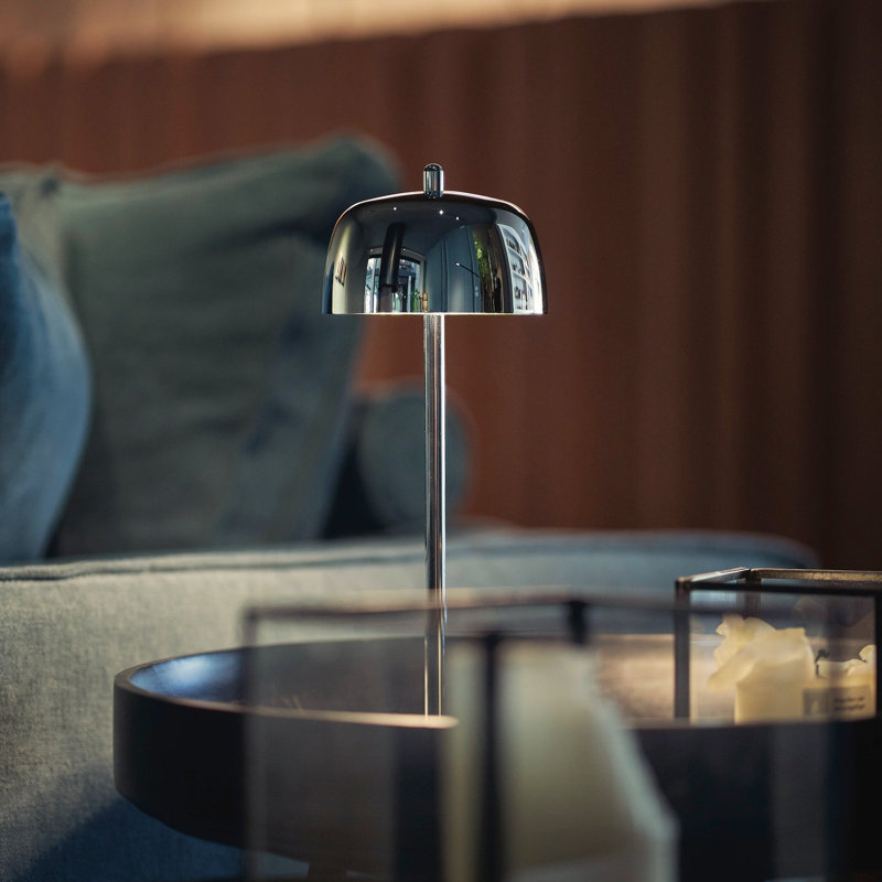 Theta Pro Table Lamp, Polished Chrome