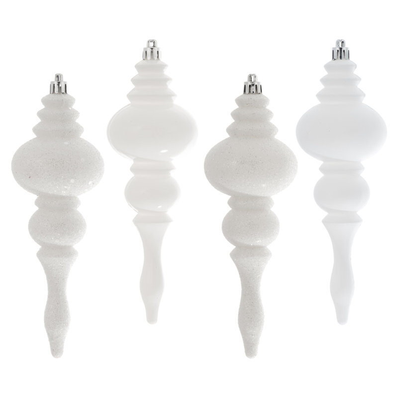 7" 4-Finish Finial Ornament, Gold