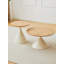 TABLE RONDE BLANC + BOIS