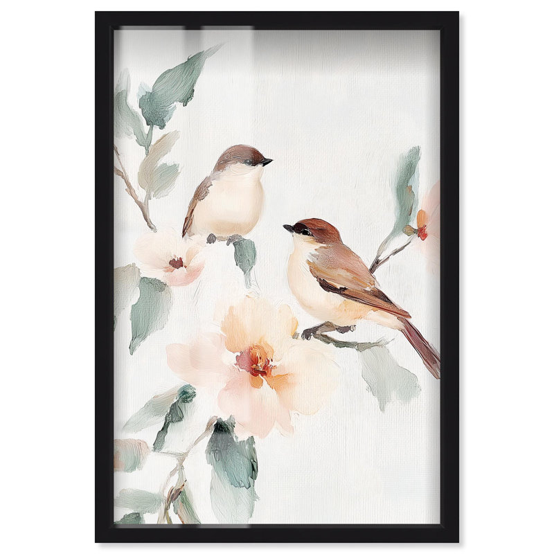 «Two Souls on Branch II», reproduction d'ombre par Art Remedy, Noir, H 16 po x l 11 po