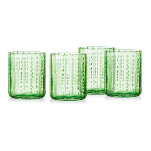 Darbie Angell Dappled Clouds Double Highball Glasses (Set of 4)
