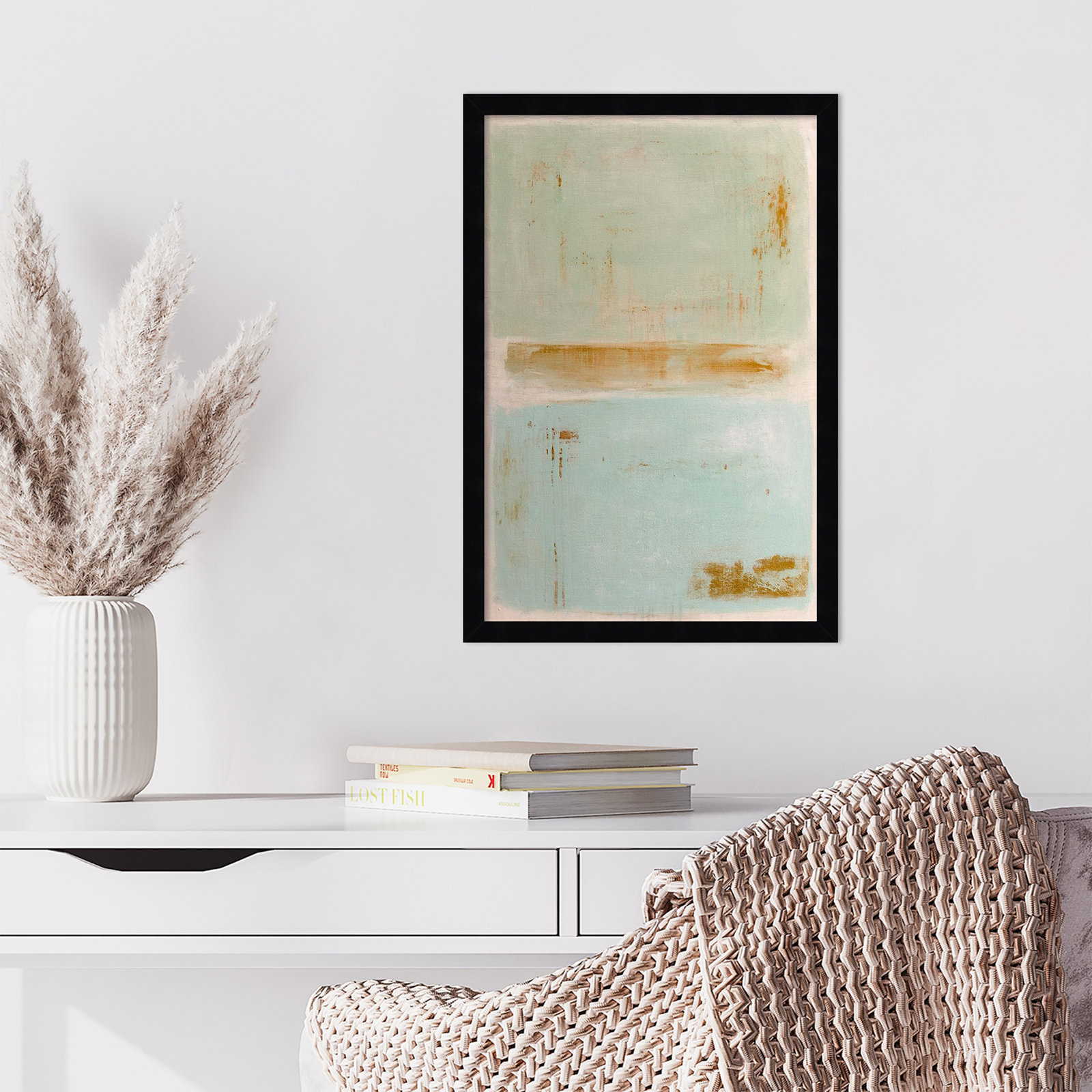 Soft Sided Print by Erin Ashley, 21" H x 15" W, Black