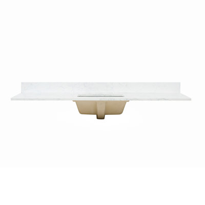 Ceres 61" Engineered Stone Single Bathroom Vanity Top with Sink