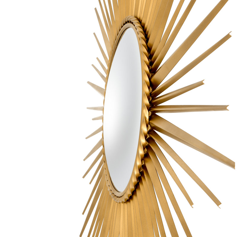 Helios Convex Metal Wall Mirror