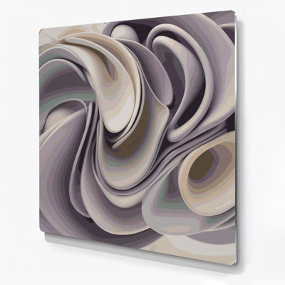 Art mural gris Biomorphic Abstraction 89