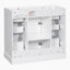 Base de meuble-lavabo simple 35,6 po en blanc seulement