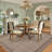 Scalloped Machine Washable Rug Modern Solid Floor Mats with Non-Slip Backing, Stain-Resistant Low Pile Accent Rug, Contemporary Indoor Carpet for Living Room, Bedroom, Office-304606187