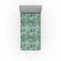 Almond Green/Black Floral