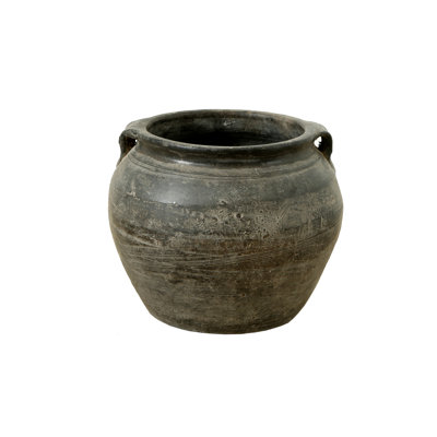 Edyth Charcoal/Gray 6.3'' Indoor / Outdoor Ceramic Floor Vase