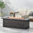56" Outdoor 50,000 BTU Rectangular Mgo Concrete Propane Fire Pit, Grey Wood Pattern (Tank Cover Not Included)-1278414527