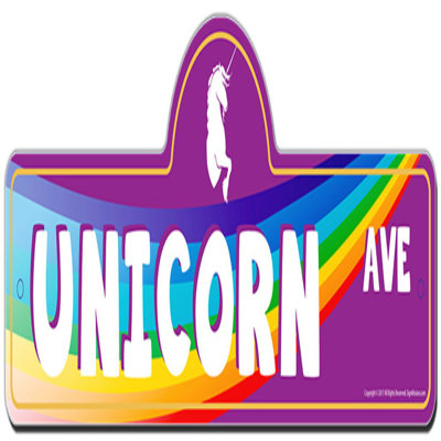 Unicorn Street Sign Funny Home Decor