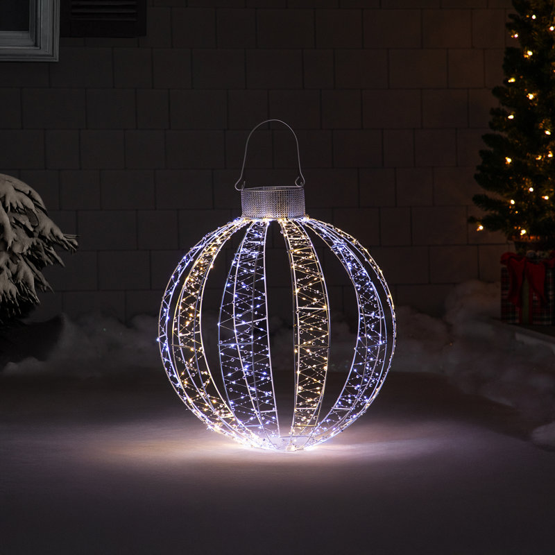 Décoration de Noël pour l'extérieur avec paon scintillant à DEL - 36 po