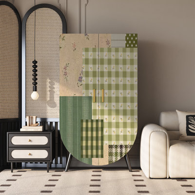Home solid wood light  luxury wardrobe