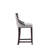 Fifth Avenue Traditional Vegan Leather Upholstered Beech Wood Counter Stool in Light Gray-53598450-98788204
