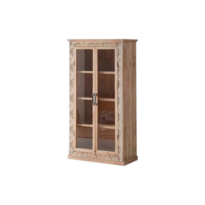 Burlywood Solid Wood Display Cases