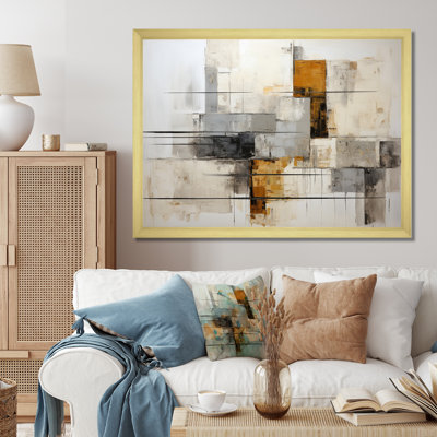 Isau Minimalist Montage III - Abstract Collages, reproduction sur toile encadrée