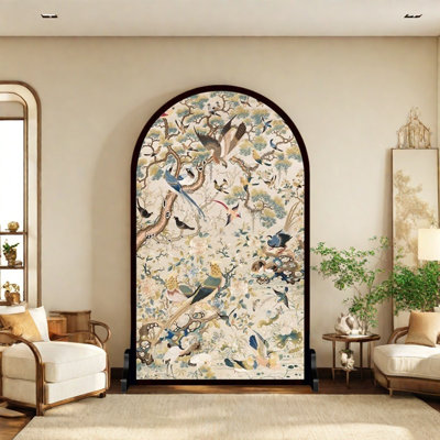 70.87" H Solid Wood Single Panel Room Divider