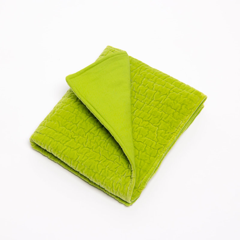 Courtepointe Ethan, lime, grand, Queen Quilt