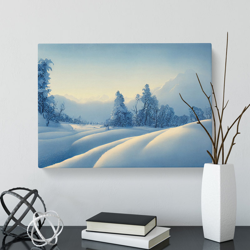 Winter Forest Landscape Vol.7 - Wrapped Canvas