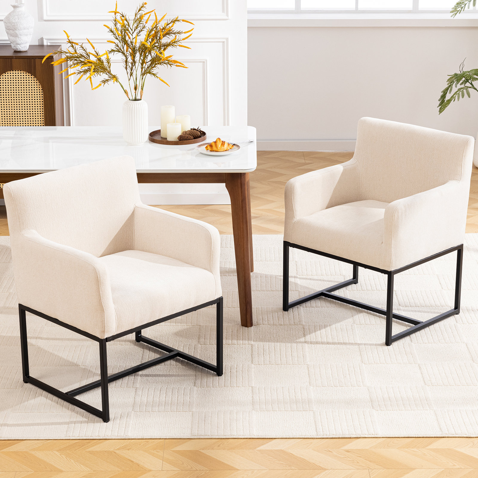 Brimson Dining Armchair, Beige