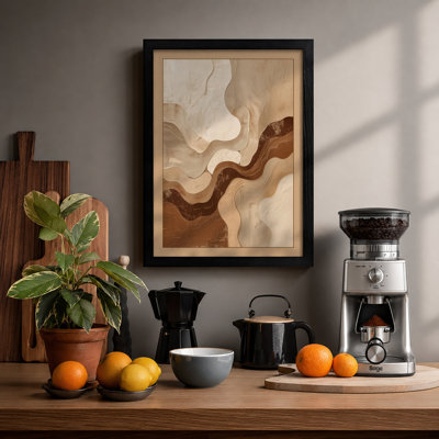Earth Forms Minimalist - Framed Print