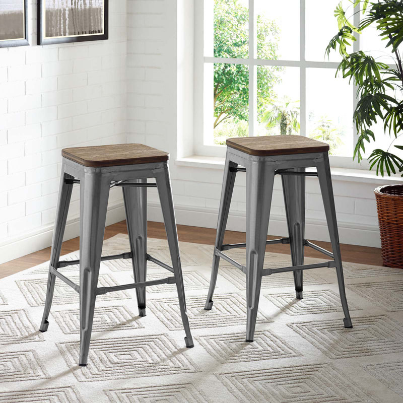 Tabouret de comptoir Promenade par Modway, Tabouret de comptoir (siège d'une hauteur de 26 p, Bronze industriel