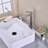 Single Handle Sink Brushed Nickel Vanity Bathroom Faucet, Basin Mixer Tap