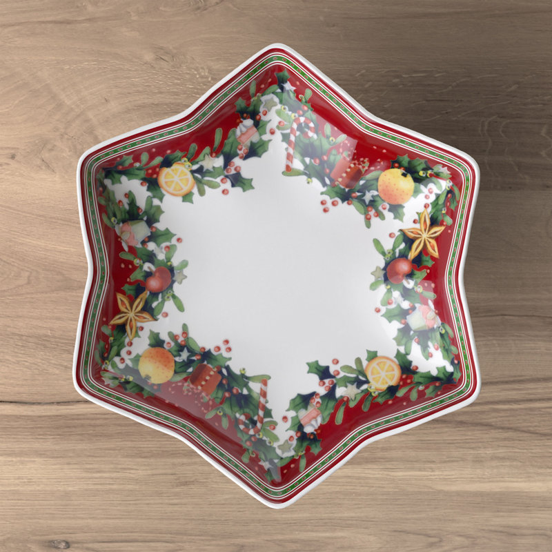 Winter Bakery Delight Footed Star Cake Stand