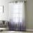 Galaxy Two Tone Sheer Grommet Curtain Panel