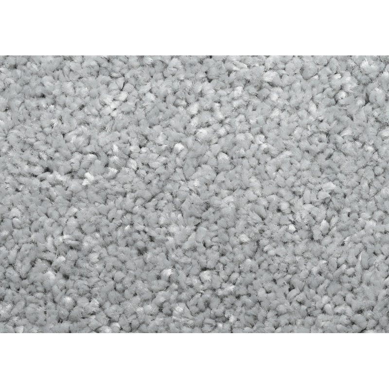 Felia Nylon 3 Piece Bath Rug Set with Non-Slip Backing, Silver