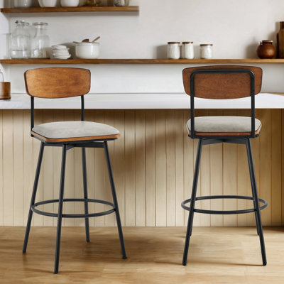 Avriel 27'' Swivel Counter Stool