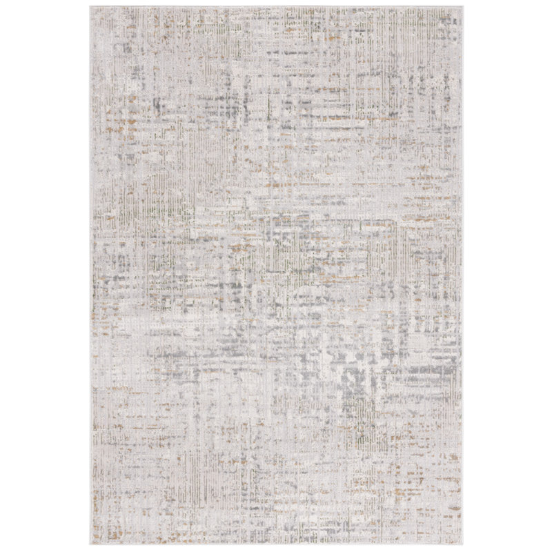 Tapis abstrait Bobbyetta Performance, Rectangle 4 po x 6 po