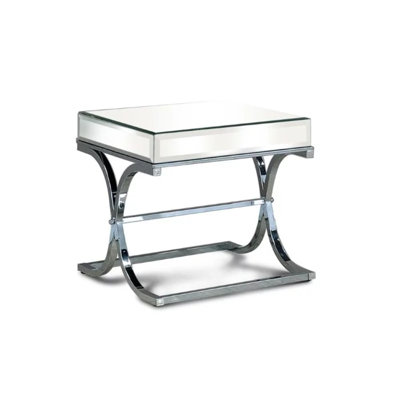 Ed Glass Top End Table