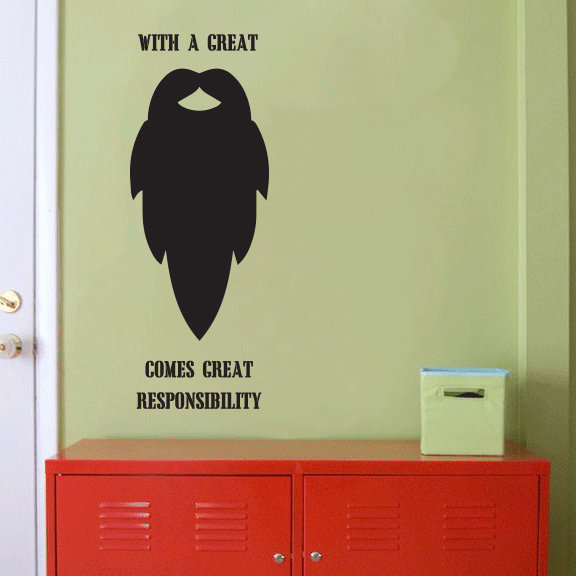 Non-Wall Damaging Wall Decal, Black, 24" H x 9" W x 0.01" D