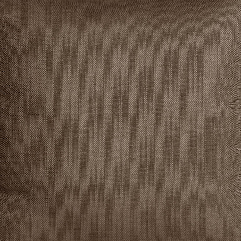 Philip Upholstered Pouf, Chocolate