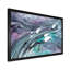 Turquoise et mauve liquide Flow Art II - œuvre d'art moderne sur toile-861124340-861124350