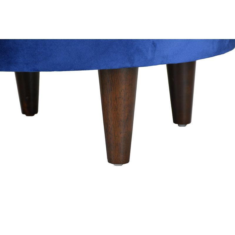 Larabee Upholstered Ottoman, Indigo