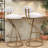 Round Bar Stools Set Of 2 With Floral Print Upholstered Seat And S-shaped Powder-coated Metal Frame-2004350671