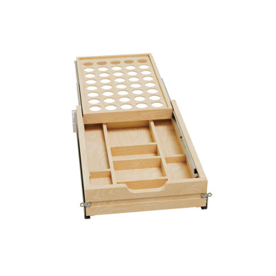 Rev-A-Shelf Tiered Cutlery Drawer Organizer with Soft-Close