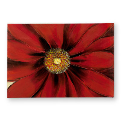 Red Daisy Romantic Botanical Door Mat | Indoor Outdoor Decor