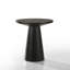 Ensemble de table basse, de bout et de console 3 pièces avec base à piédestal