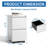 2 Drawer Metal  Mobile File Cabinet, Rolling File Cabinet With Lock For Hanging Legal/Letter/A4 Size,Fully Assembled Except Wheels-1363766117